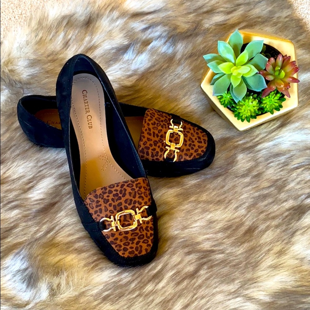 Charter Club Leopard Flats